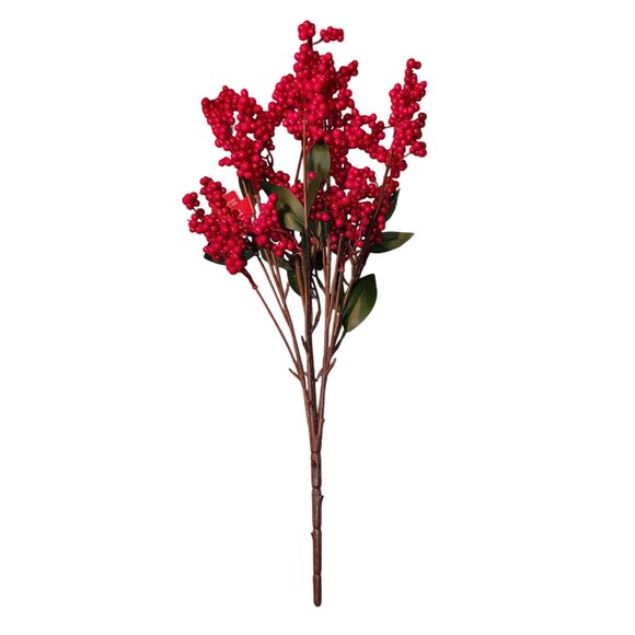 Ashland Deluxe Christmas Red Berry Cluster Faux Floral Décor - Picture 1 of 3